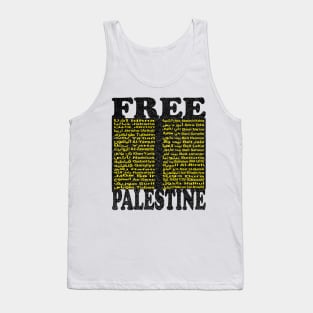 Free Palestine,Palestine cities, Palestine solidarity,Support Palestinian artisans,End occupation Tank Top